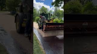 A little tar and chip for ya #construction #shorts #asphalt