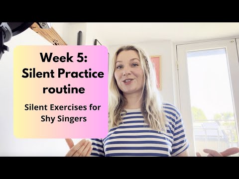 Relax your voice | Silent practice routine for shy singers: Week 5 | Beginner & Intermediate