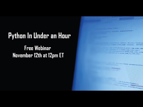 Python in under an hour