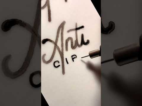 Isograph Calligraphy with a Technical Pen #handlettering #rotring #technicalpen #calligraphy #art