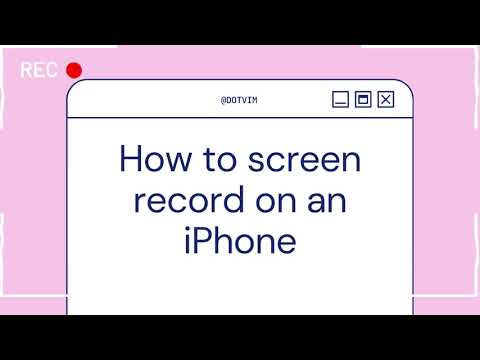 How to screen record on an iPhone