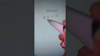 Solve for x