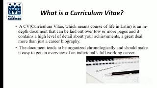 CURRICULUM VITAE vs RESUME | MAKE-IT ACADEMY | students | #makeitacademy #makeitsolutionz
