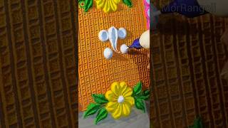 Ganpati bappa rangoli design #ganeshchaturthi #rangolidesigns #shorts