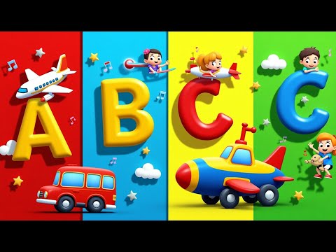 🚗 ABC Vehicle Adventure! Learn Letters with Cars, Trains & More! 🎶✨