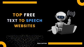 Top Free Text To Speech Websites @TechAnand1