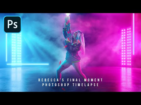 Rebecca's Last Moments from Cyberpunk Edge Runners (Photoshop Timelapse).