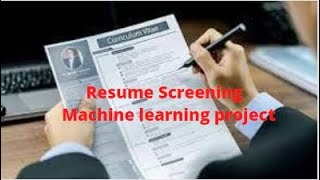 NLP Model |Resume Screening Model | Machine Learning project |data science