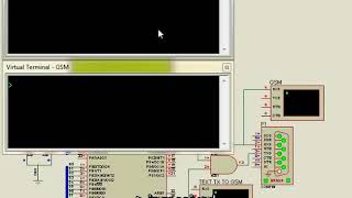 Sending an SMS from the virtual terminal - Interfacing GSM Module Using Proteus