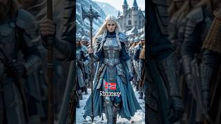 Countries as Warrior Queens | Part 03 #aiedits #aifusion #midjourney #aiart