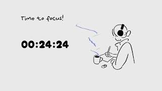1-HOUR STUDY WITH ME | Pomodoro timer 2x30| Study & Work | Deep Focus | Lofi ☕   💜