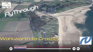 Flythrough - Warkworth to Craster, Northumberland Coast Path – Stage 2.