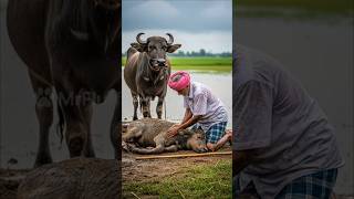 He saved the buffalo life #ai #rescue #nature #foryou #animals #india #shorts