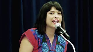 Karina Garcia speaks at the PCOR Inaugural.