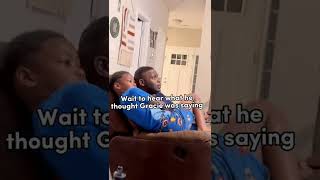 Watch to see what he thought Gracie was saying #Graciescorner #phonicsong