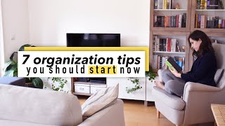 7 tips to organize your home