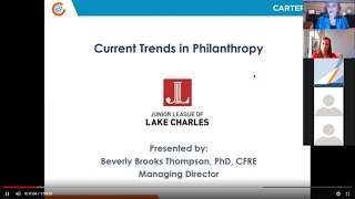 Session 1:  Current Trends in Philanthropy