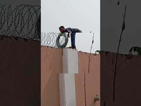 How to Install Security Wire on The Fence #tutorial #shorts #security