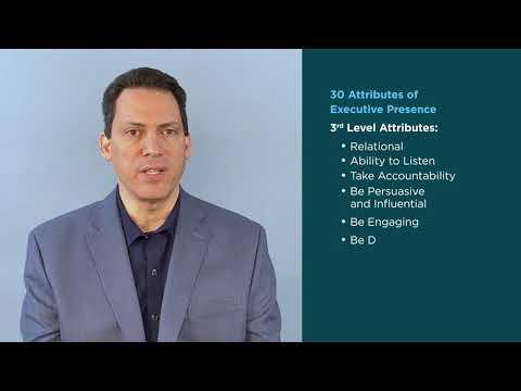 Executive Presence for Professional Success - Course Overview