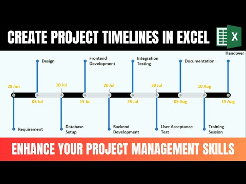 Create Timelines Chart in Excel || Excel Tutorial