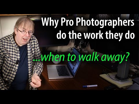 Why pro photographers choose the work they do. When to turn work down?