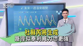 杜蘇芮將生成 路徑似泰利威力恐更強｜TVBS新聞 @TVBSNEWS01