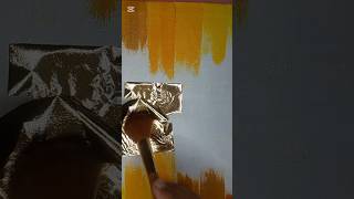 asthetic gold leaf painting #shorts #viralshort #astheticart #artlover #yellow