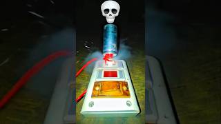 What Happens When You Overcharge a Capacitor☠️ #experiment #science #crazy #electricity #danger