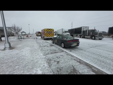 Drivers stranded on I-35 after crashes caused by blizzard