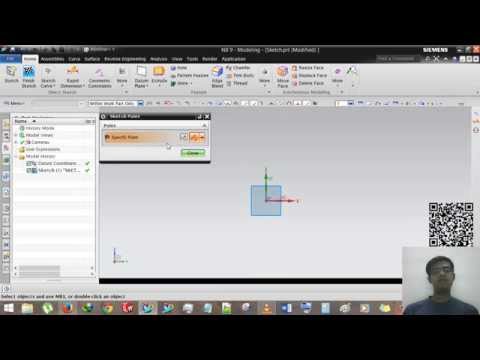 Siemens NX - Sketch Part-1 - Line, Rectangle, Arc, Circle, Point