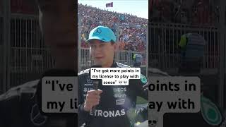 George Russel post canda qualifying interview on starting next to max Verstappen #canada #f1 #max