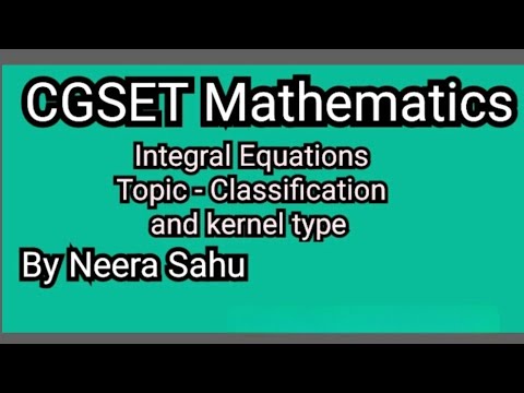 Integral Equations Lec-01 #csirnet #csirnetexamimportanttopics #netmaths