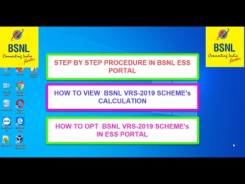 BSNL:STEP BY STEP PROCESS TO VIEW BSNL VRS-2019 SCHEME CALCULATION AND HOW TO OPT VRS IN BSNL ESS