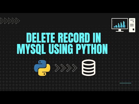 Deleting record in  Databse MySQL Workbench Using Python