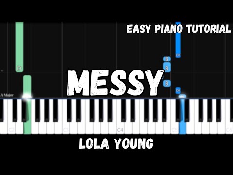 Lola Young - Messy (Easy Piano Tutorial)