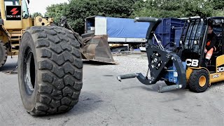 The Extreme Machine That Kills All Known Heavy Work |  Easy to Fit a Big Tire #shorts