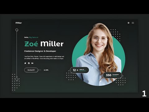 Portfolio website Design for web Developers  | portfolio website using html css javascript