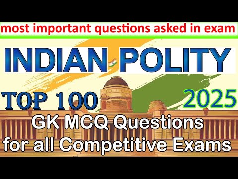 Indian Polity Most Important Questions Asked in Exam 2025 #indianpolity  #polity #tslawcet #aplawcet