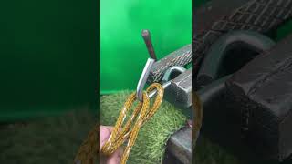 Quick method to tie a rope to a hookStrong, clean and easy#SmartFix #HookTie #RopeHack