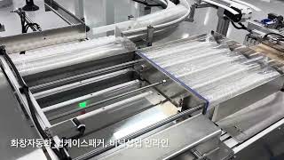 화창자동화 컵 자동포장라인_케이스패커_HC시리즈