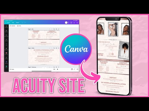 How to upload Acuity template designs from CANVA to the ACUITY SCHEDULING SITE