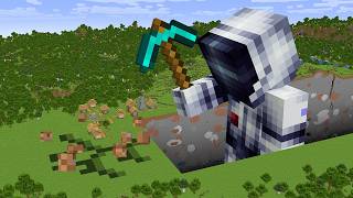 Beating Minecraft But I Grow Every Minute