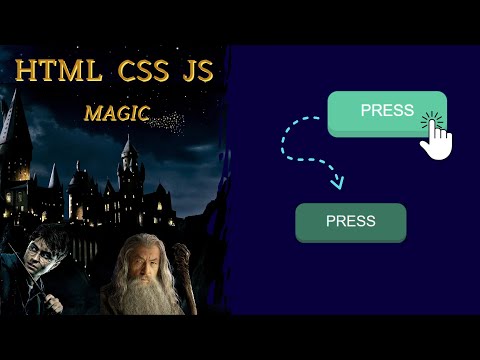 Button Push Effect | HTML and CSS only | 2024