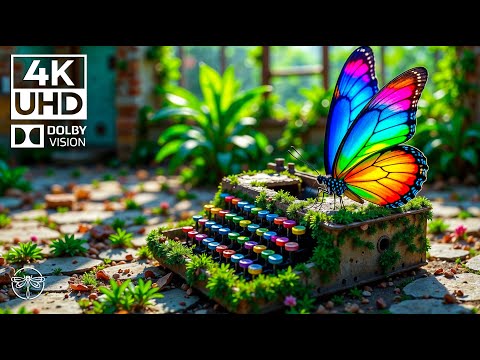 Insects’ Serenade 4K 🦗🍃  Soothing Piano & The Dance of Wings in a Quiet Haven