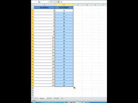 How to drag Autofill A to Z | short Video | Excel tricks
