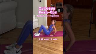 Triceps Push-Ups | Get rid of the back arm jiggle! #tonedarms #tricepsexercise