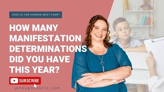 How many Manifestation Determinations did you have this year?
