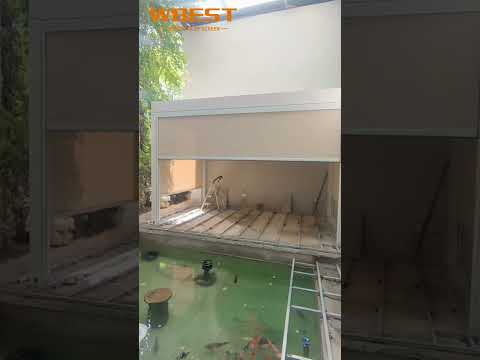 Wbest Pergola with Zip screen #pergola #pergolacover #curtains #wbest
