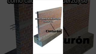¿Por que se pone una viga intermedia en los muros? #construccion #arquitecto #architecture