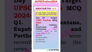 Day 25 | Q1 Environment (Part 4/5) #upsc #upscmcqs #upscprelims2024 #currentaffairs